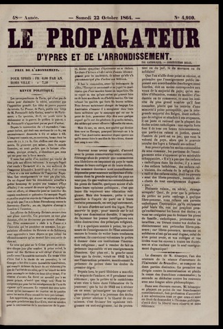 Le Propagateur (1818-1871) 1864-10-22