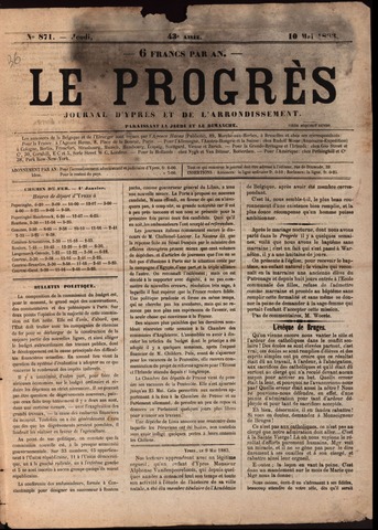 Le Progrès (1841-1914) 1883-05-10