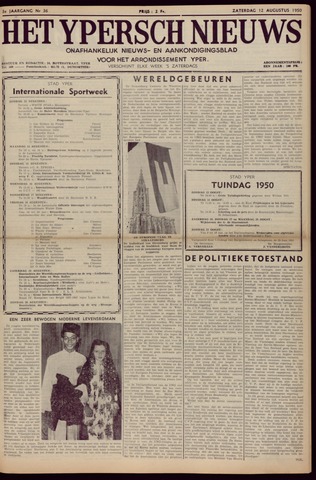 Het Ypersch nieuws (1929-1971) 1950-08-12