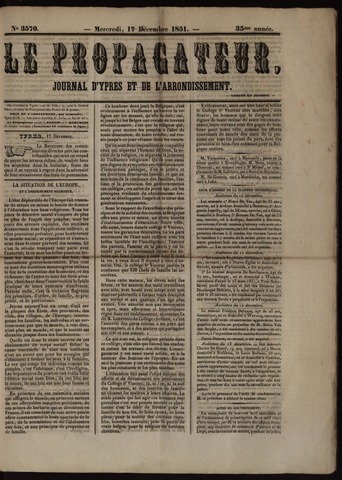 Le Propagateur (1818-1871) 1851-12-17