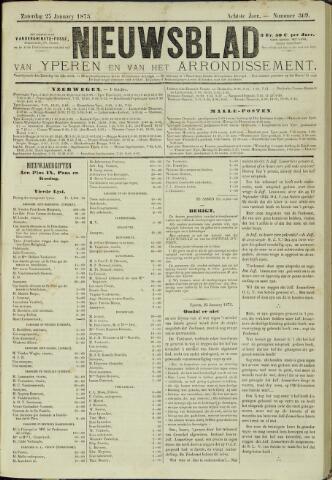 Nieuwsblad van Yperen en van het Arrondissement (1872 - 1912) 1873-01-25