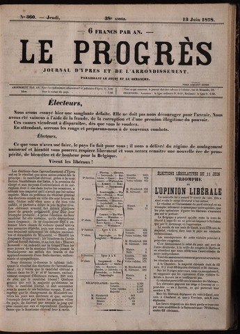 Le Progrès (1841-1914) 1878-06-13