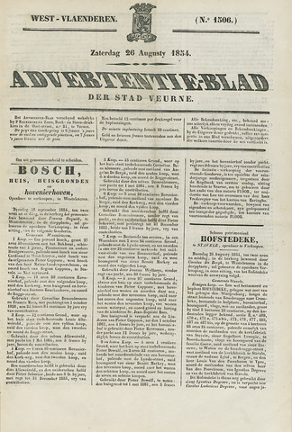 Het Advertentieblad (1825-1914) 1854-08-26