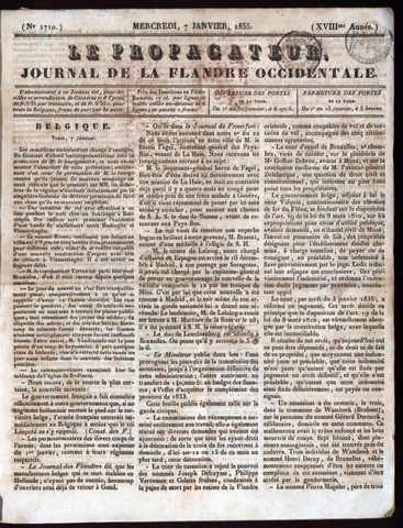 Le Propagateur (1818-1871) 1835-01-07