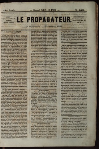 Le Propagateur (1818-1871) 1862-04-26