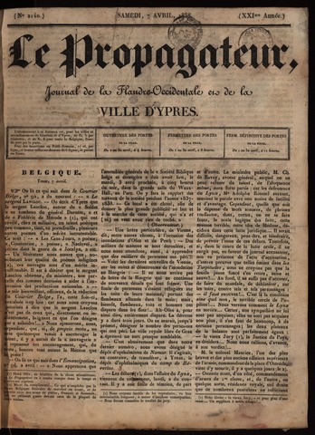 Le Propagateur (1818-1871) 1838-04-07