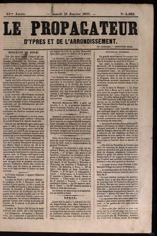 Le Propagateur (1818-1871) 1871-01-21