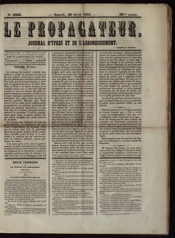 Le Propagateur (1818-1871) 1851-04-26