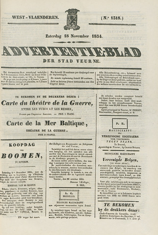 Het Advertentieblad (1825-1914) 1854-11-18