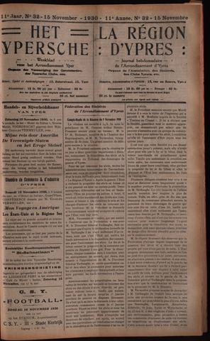 Het Ypersch nieuws (1929-1971) 1930-11-15