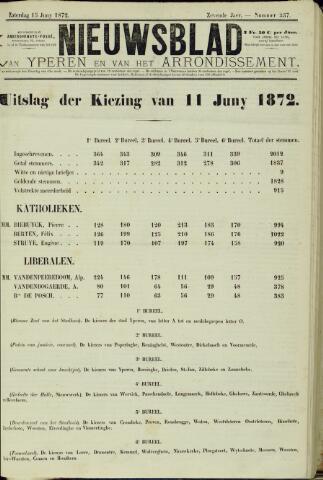 Nieuwsblad van Yperen en van het Arrondissement (1872 - 1912) 1872-06-15