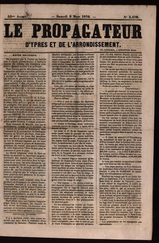 Le Propagateur (1818-1871) 1870-03-05