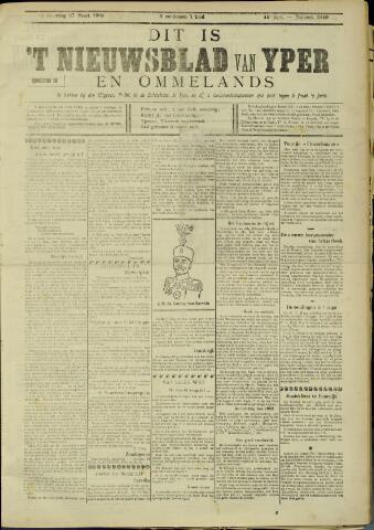 Nieuwsblad van Yperen en van het Arrondissement (1872 - 1912) 1909-03-27