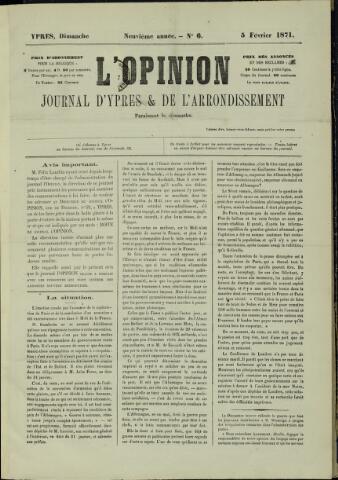L’Opinion (1863 - 1873) 1871-02-05