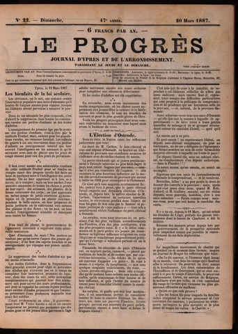 Le Progrès (1841-1914) 1887-03-20