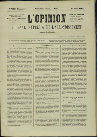L’Opinion (1863-1873) 1867-08-25