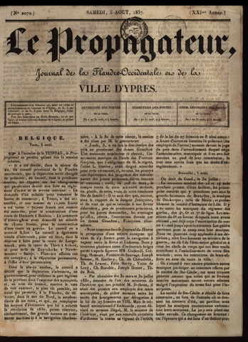Le Propagateur (1818-1871) 1837-08-05