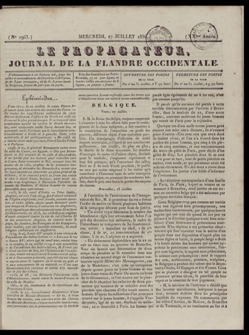 Le Propagateur (1818-1871) 1836-07-27