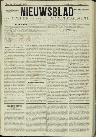 Nieuwsblad van Yperen en van het Arrondissement (1872 - 1912) 1872-10-16