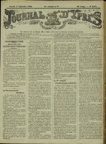 Journal d’Ypres (1874 - 1913) 1896-09-05