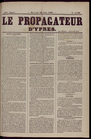 Le Propagateur (1818-1871) 1863-08-26