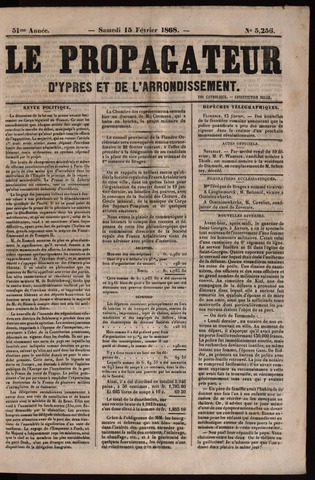 Le Propagateur (1818-1871) 1868-02-15