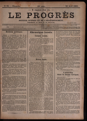 Le Progrès (1841-1914) 1893-04-30