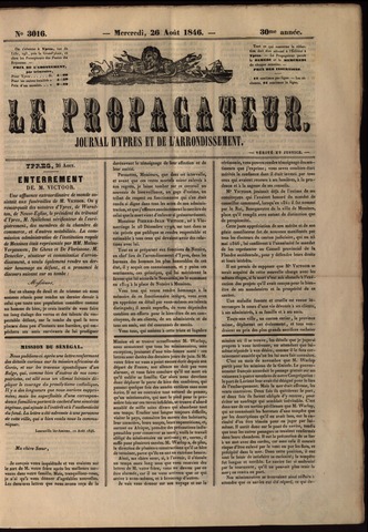 Le Propagateur (1818-1871) 1846-08-26