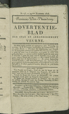 Het Advertentieblad (1825-1914) 1826-11-29