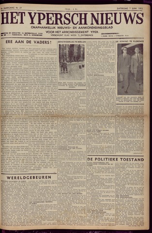 Het Ypersch nieuws (1929-1971) 1952-06-07