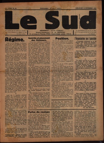 Le Sud (1934-1939) 1934-11-18