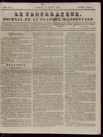 Le Propagateur (1818-1871) 1834-08-30
