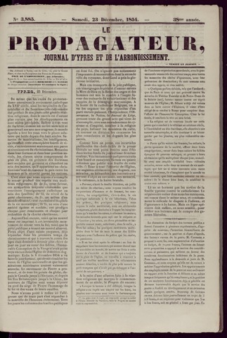 Le Propagateur (1818-1871) 1854-12-23