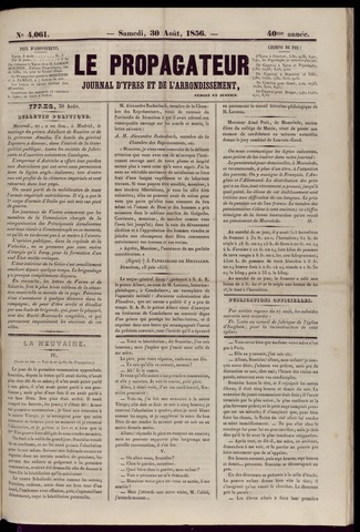 Le Propagateur (1818-1871) 1856-08-30