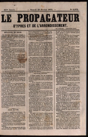 Le Propagateur (1818-1871) 1871-02-25