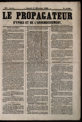Le Propagateur (1818-1871) 1866-12-01
