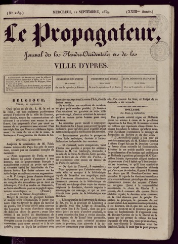 Le Propagateur (1818-1871) 1839-09-11