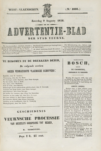 Het Advertentieblad (1825-1914) 1856-08-09