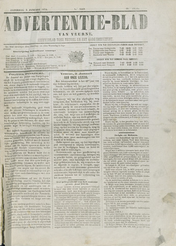 Het Advertentieblad (1825-1914) 1874-01-03