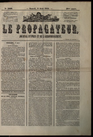 Le Propagateur (1818-1871) 1844-08-03