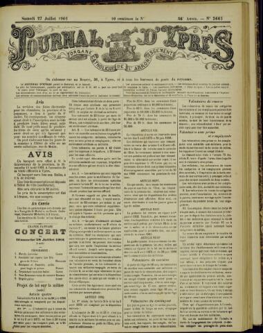 Journal d’Ypres (1874-1913) 1901-07-27