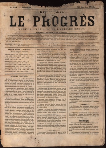 Le Progrès (1841-1914) 1883-01-21