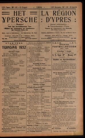 Het Ypersch nieuws (1929-1971) 1932-08-06