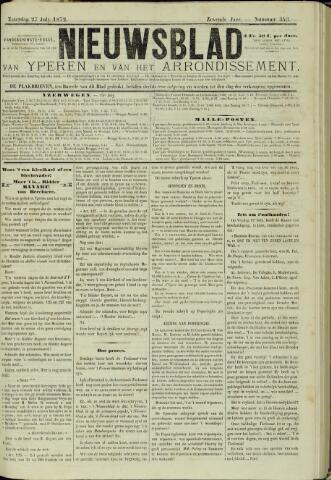 Nieuwsblad van Yperen en van het Arrondissement (1872 - 1912) 1872-07-27
