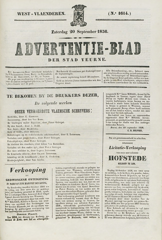 Het Advertentieblad (1825-1914) 1856-09-20
