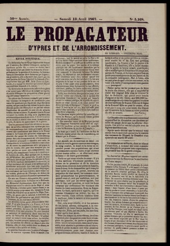 Le Propagateur (1818-1871) 1867-04-13