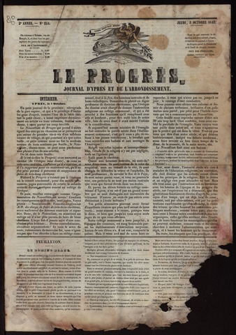 Le Progrès (1841-1914) 1843-10-03
