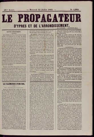 Le Propagateur (1818-1871) 1865-07-12