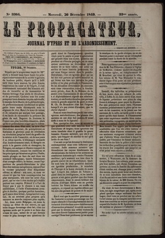 Le Propagateur (1818-1871) 1849-12-26