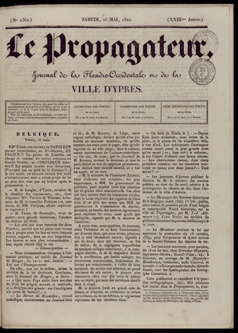 Le Propagateur (1818-1871) 1840-05-16